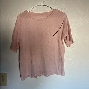 America Eagle, medium, light pink short sleeve shirt